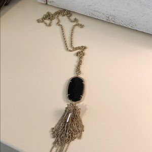 Kendra Scott Black Tassel Necklace